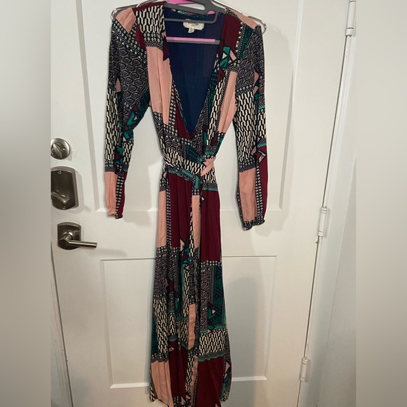 Anthropologie Porridge xs-p abstract printed wrap dress - Picture 4 of 12
